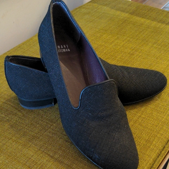 Stuart Weitzman Black Loafers - Picture 1 of 6